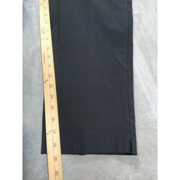 Callaway Golf Pants Mens 38x30 Gray Striped Stretch Flat Front Straight Leg - Picture 5 of 9